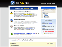 Tablet Screenshot of fixanyfile.com